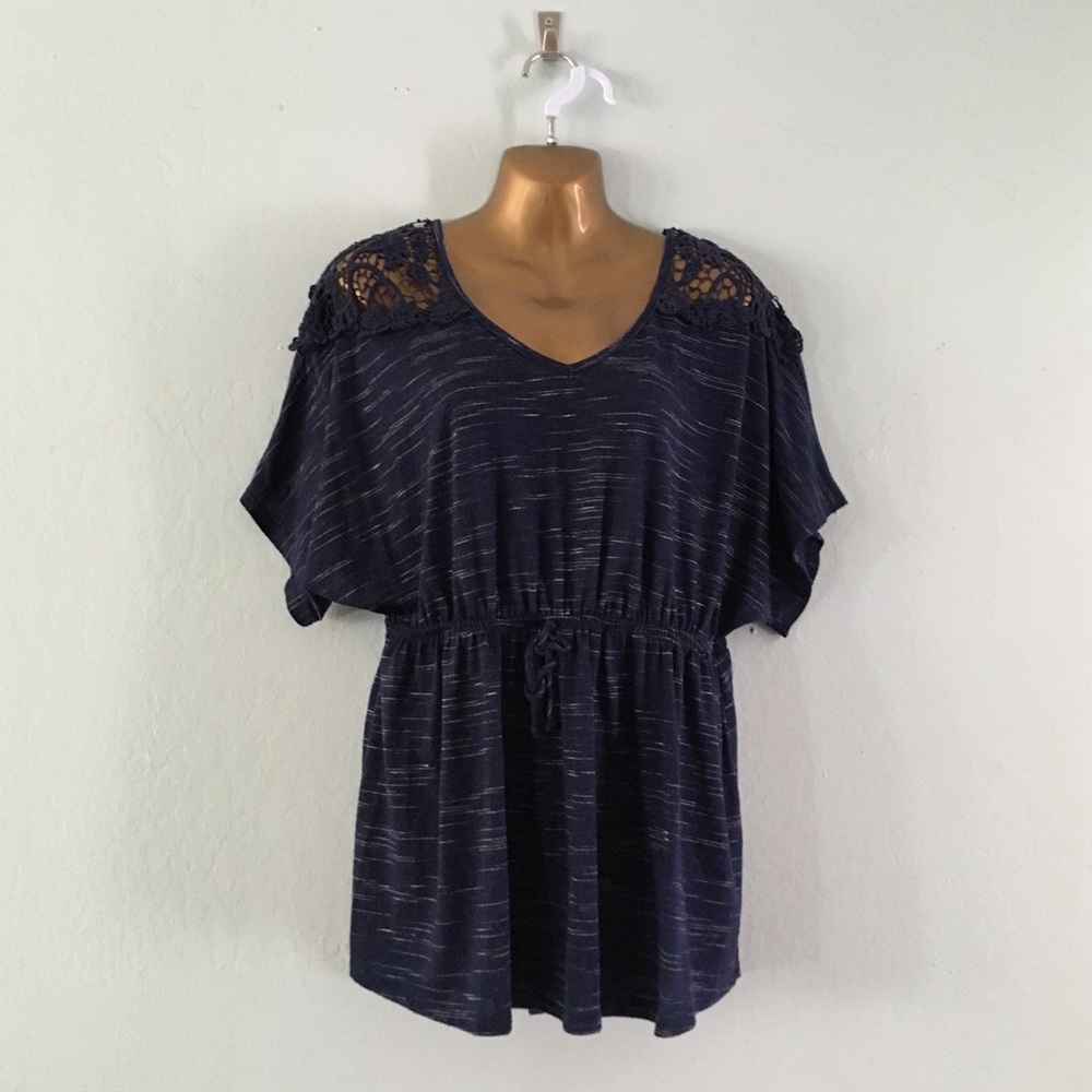 Navy Blue Woman’s Tunic Top